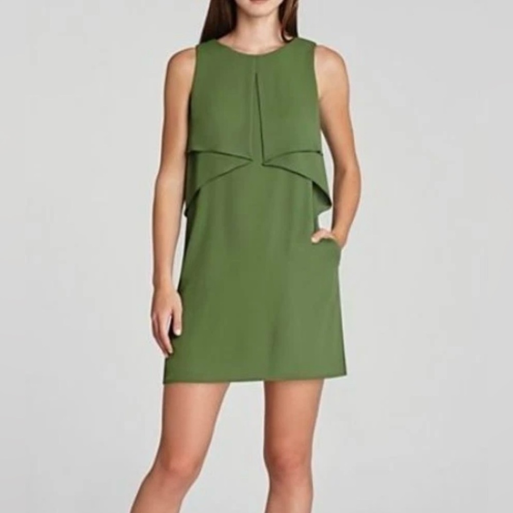BCBGMaxAzria Olive Green Mini Dress